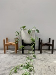 Mid Century  Inspired Timber Pot Stands