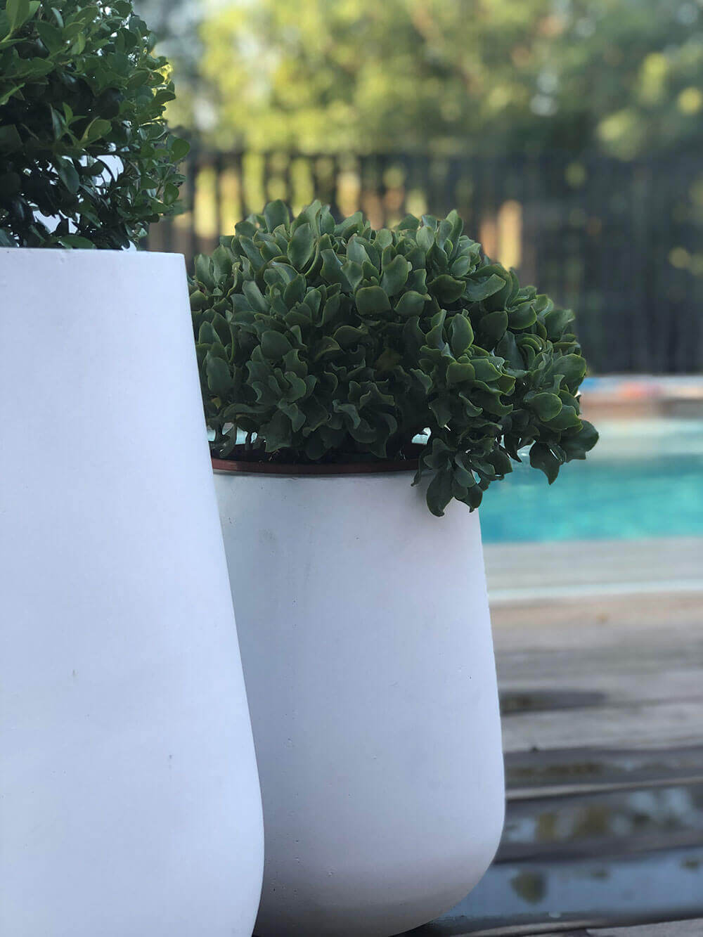 White-Tall-Rounds Planter 